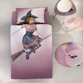Παπλωματοθήκη Παιδική Βαμβακερή Spell (Σετ 2τμχ) Purple Saint Clair Μονό 160x225cm 100% Cotton