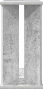 vidaXL End Table Σκυρόδεμα Γκρι 35 x 25 x 50 εκ Επεξεργασμένο Ξύλο