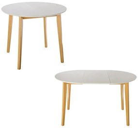 Τραπέζι Τραπεζαρίας Επεκτεινόμενο MAX S Fylliana Λευκό 90+40*75 εκ.