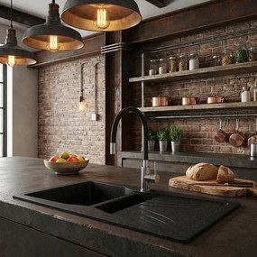 Sanitec Classic 329 (104×51) - Γρανιτένιος νεροχύτης - Granite Cappuccino