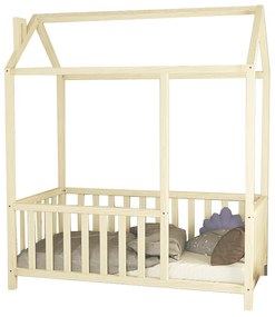 Παιδικό κρεβάτι Page pakoworld ξύλο πεύκου φυσικό 100x200εκ Model: 197-000081