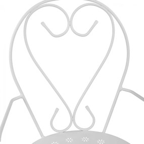 Καρέκλα - Πολυθρόνα AMORE C5008.12 Μεταλλική Λευκή 49x48x90 εκ. 49x48x90 εκ.