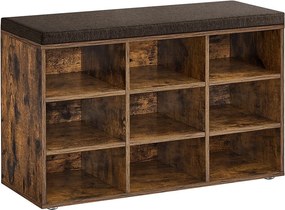 Παγκάκι Εισόδου Με Αποθηκευτικό Χώρο (78.5x30.3x48) Vasagle LHS009B01