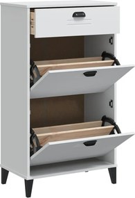 vidaXL Παπουτσοθήκη VIKEN Λευκή από Επεξεργασμένο Ξύλο