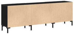vidaXL Ντουλάπι τηλεόρασης Μαύρη Δρυς 150x30x50 εκ Επεξεργασμένου ξύλου