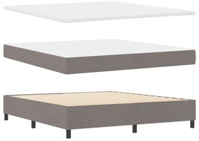 vidaXL Κρεβάτι με Βάθρο με Στρώμα & Πάγκο Ταουπέ 180x200 εκ Ύφασμα