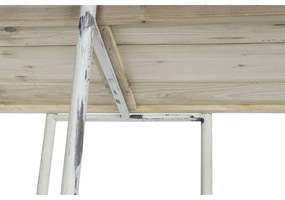 Ράφια DKD Home Decor Λευκό Φυσικό Μέταλλο Έλατο ξύλο ελάτου 40 % Μέταλλο 190 x 40 x 200 cm