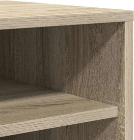 vidaXL Παπουτσοθήκη Sonoma Δρυς 31,5 x 35 x 90 εκ. από Επεξ. Ξύλο