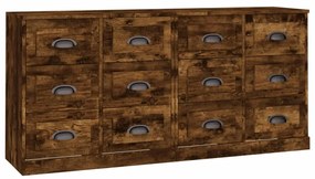 vidaXL Ντουλάπια 2 τεμ. Καπνιστή δρυς Επεξεργασμένο Ξύλο