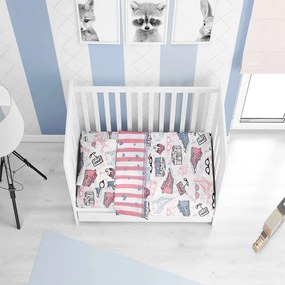Πάπλωμα Βρεφικό All Star 131 Pink-Blue DimCol Cradle 100% Cotton