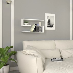 Ράφι Τοίχου Λευκό FATUDER 60x14.5x18