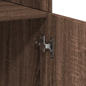 vidaXL Ντουλάπι Καφέ Δρυς 70x42,5x185 εκ. από Επεξεργασμένο Ξύλο