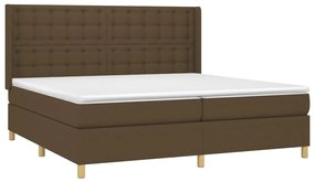 ΚΡΕΒΑΤΙ BOXSPRING ΜΕ ΣΤΡΩΜΑ ΣΚΟΥΡΟ ΚΑΦΕ 200X200 ΕΚ. ΥΦΑΣΜΑΤΙΝΟ 3132340