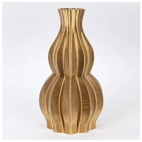 Βάζο Πορσελάνινο 3d Χρυσό 19x19x35cm 752-21098 Estheti-752-21098-Χρυσό 752-21098