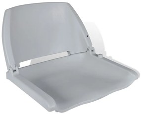 vidaXL Κάθισμα Σκάφους Πτυσσόμενη Πλάτη Γκρι 48x51x41εκ Χωρίς Μαξιλάρι