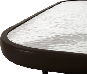 ΣΕΤ ΤΡΑΠΕΖΑΡΙΑΣ ΕΞ.ΧΩΡΟΥ 5ΤΜΧ ADAM HM10565.02 ΜΕΤΑΛΛΟ &amp; TEXTILENE--ΚΑΦΕ