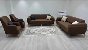 Stewehome Σετ καλύμματα καναπέ από πολυεστέρα και βαμβάκι με ριγέ σχέδιο 180x230 cm