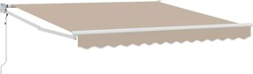vidaXL Αντιανεμικό Μπεζ 300 x 250 x 165 εκ. Πολυεστέρας
