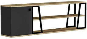 Έπιπλο Τηλεόρασης Lissa Dolapli 550ARN3438 160x30x48,6cm Oak-Black