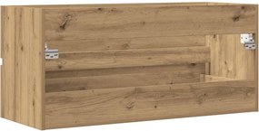 vidaXL Ντουλάπι Νιπτήρα Αρτισιανή Δρυς 100x38,5x45 εκ. Επεξ. Ξύλο