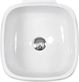 Athos White Gloss 37x39 - Κρεμαστος Νιπτήρας Μπανιου