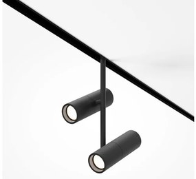 Έξυπνο Σποτ Μαγνητικής Ράγας Exility LED 2x12W Μαύρο Περιστρεφόμενο Elti Duo TR005-4-2X12W-DS-B Maytoni TR005-4-2X12W-DS-B