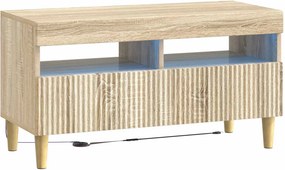 vidaXL 5 Τεμάχια LED Τηλεοπτικού Ντουλαπιού Sonoma Δρυς
