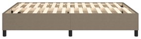 Πλαίσιο Κρεβατιού Boxspring Taupe 140 x 190 εκ. Υφασμάτινο - Μπεζ-Γκρι