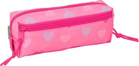 Κασετίνα Benetton Heart Ροζ 22 x 8,5 x 6 cm