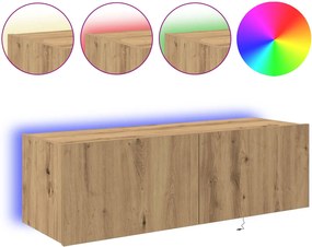 vidaXL Ντουλάπι Τηλεόρασης Τοίχου 100 x 35 x 31 cm Artisan Oak