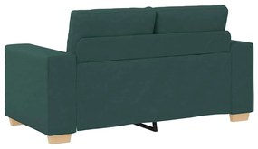 vidaXL Καναπές 2 pcs Πράσινο Ύφασμα μείγματος λινών