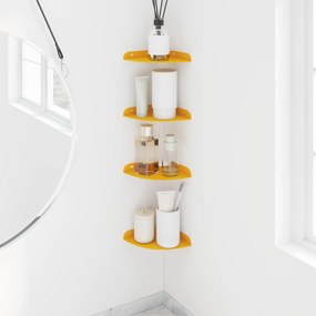 vidaXL Floating Ράφι Γωνίας 4 τμχ. Χαμομηλί κίτρινο 24 x 24 x 2 εκ