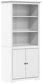 vidaXL Βιβλιοθήκη BODO Λευκή 82 x 40 x 173 εκ. από Μασίφ Ξύλο Πεύκου