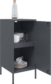 vidaXL Ντουλάπια 2 τεμ. Ανθρακί 36x39x79 εκ. από Χάλυβα