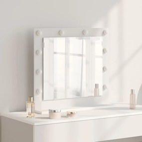 vidaXL Καθρέφτης Vanity με LED Φώτα Λευκό 60x55x18 εκ.