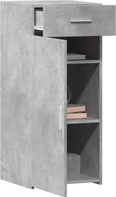 vidaXL Ντουλάπι Γκρι Σκυροδέματος 40x42,5x93 εκ. Επεξεργασμένο Ξύλο