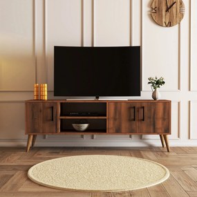Έπιπλο Τηλεόρασης Καρυδί DOZU 150x34x52