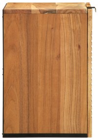 vidaXL Κρεμαστό Ντουλάπι Μπάνιου 38x33,5x48 εκ Μασίφ Ξύλο Ακακίας