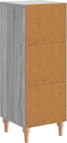 vidaXL Πλαϊνό γραφείο Γκρι Sonoma 33 x 34,5 x 90 εκ Επεξεργασμένο Ξύλο