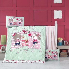 Σεντόνια Βρεφικά Sleepy (Σετ 3τμχ) Mint Ρυθμός Cradle 100x150cm 100% Cotton