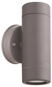 ΑΠΛΙΚΑ ΤΟΙΧΟΥ UP-DOWN ΣΤΡΟΓΓΥΛΗ ΠΛΑΣΤΙΚΗ IP65 GU10 ΓΚΡΙ ARTE ILLUMINA Eurolamp 145-82056