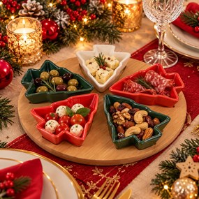 ΕΤΑΖΈΡΕΣ &amp; ΟΡΝΤΕΒΙΈΡΕΣ SERVING SET EH 6PCS XMAS TREE 278000980