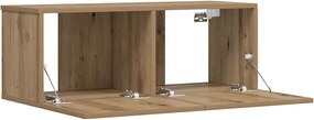 vidaXL Επίτοιχο ντουλάπι τηλεόρασης Artisan Oak 80x30x30 cm