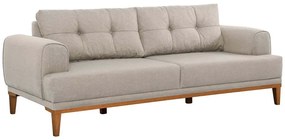 Καναπές Τριθέσιος Vina 867UNQ2205 223x94x82cm Cream-Pine