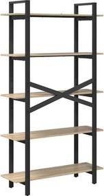 vidaXL Ράφι Βιβλίων Δρύς Sonoma 100 x 33,5 x 178 εκ Επεξεργασμένο ξύλο