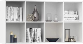 vidaXL Ραφιέρα/Βιβλιοθήκη Λευκή 66 x 30 x 130 εκ. από Επεξ. Ξύλο