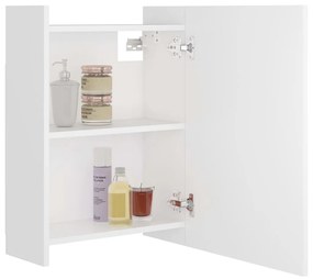 Καθρέφτης Μπάνιου Λευκός 62,5 x 20,5 x 64 εκ. Μοριοσανίδα - Λευκό