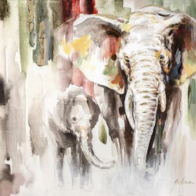 Πίνακας ArteLibre "Ζωϊκό Βασίλειο" Καμβάς 100x100cm-14670093
