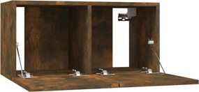 vidaXL Σετ Επίπλων Τηλεόρασης 5 Τεμαχίων Καπνιστή δρυς Επεξ. Ξύλο