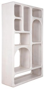 ΒΙΒΛΙΟΘΗΚΗ HANDYR  ΜΑΣΙΦ ΞΥΛΟ MANGO ΣΕ ΛΕΥΚΟ ΧΡΩΜΑ 100x35x165Yεκ.
